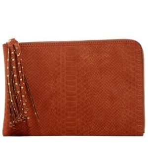 Leather Deux Lux Tan Juniper Clutch Tablet Case